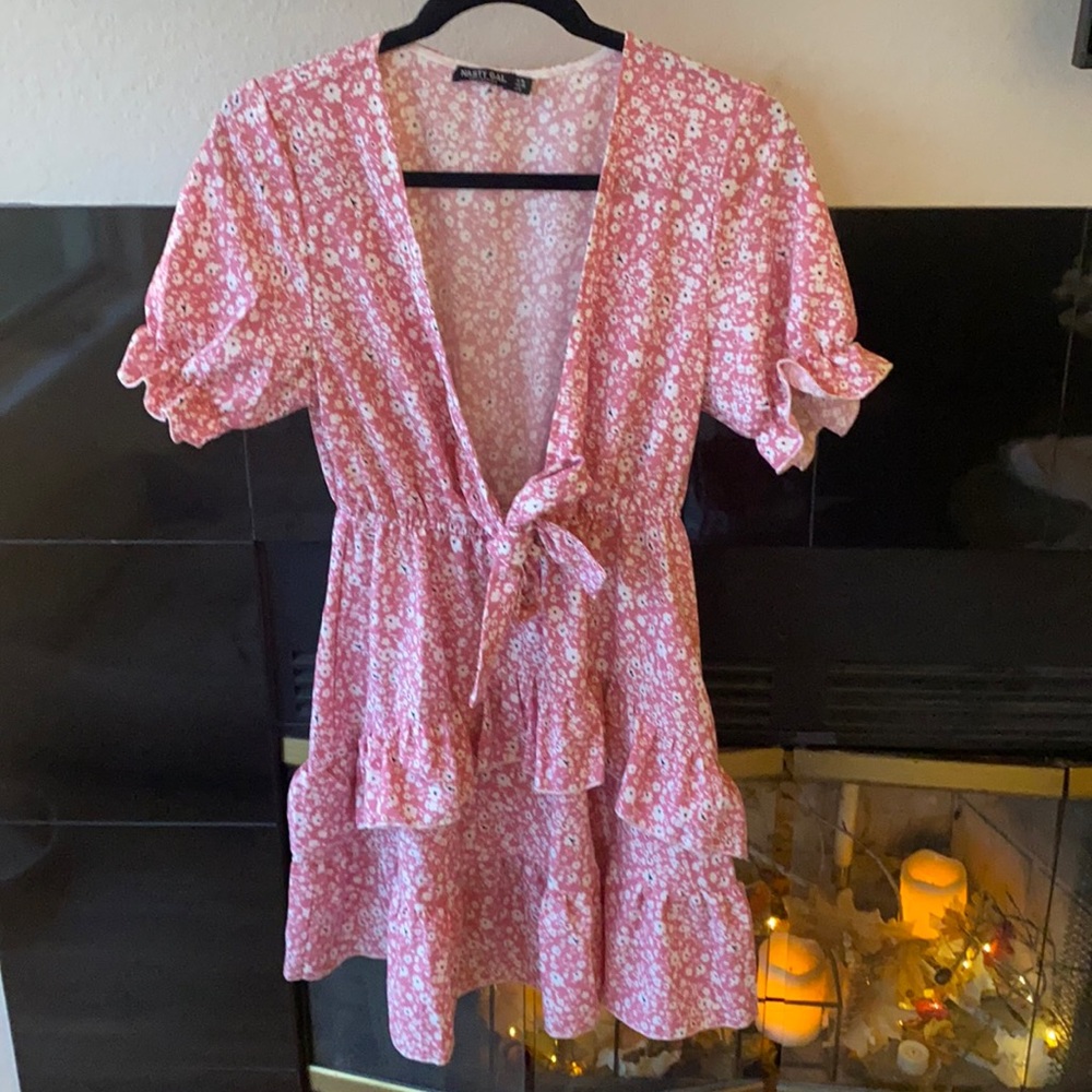 Floral Mini Dress, Brand: Nasty Gal, U.S. Size: 6